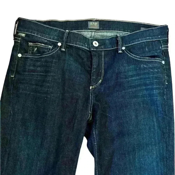 Citizens Of Humanity Ava Low Rise Straight Leg Dark Wash Jeans Size 31 - Picture 3 of 8
